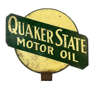 Quaker State Motor Oil DST Painted Lubester Paddle Sign