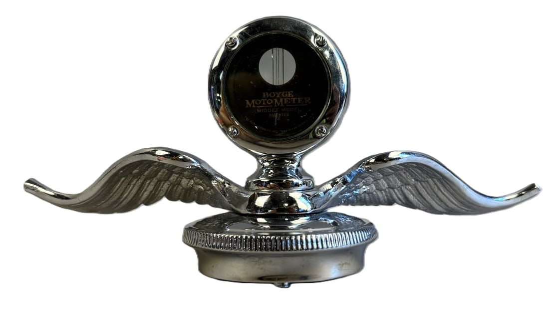 Antique Boyce Motometer Midget Model Winged Radiator Cap Emblem (1 of 11)