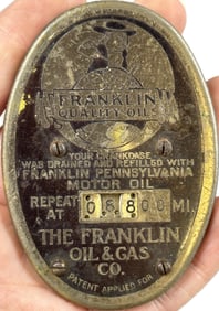 Franklin Pennsylvania Oil & Gas Co Dash Odometer Gauge