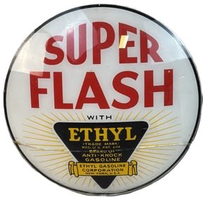 Super Flash Ethyl 13.5" Original Gas Pump Globe Lense