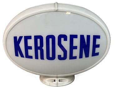 Kerosene 1950s Oval Gas Pump Globe w/ Capco Body