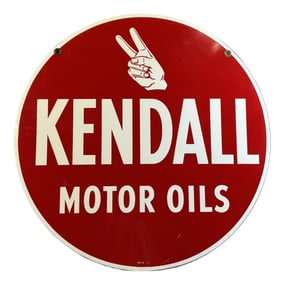 Kendall Motor Oils DST 24" Metal Advertising Sign