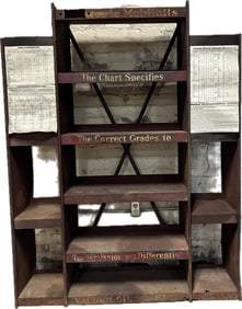 Mobiloils Gargoyles Original 1930s Shelving Unit Service Station Display