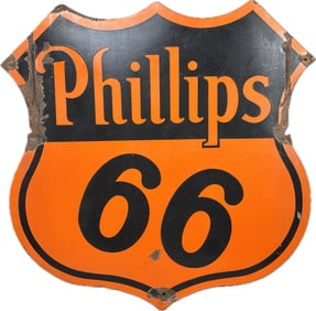 Phillips 66 DSP Porcelain 30" Advertising Sign