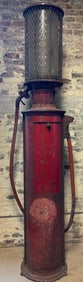 American 10 Gallon Visible Gas Pump w/ Hail Screen & Alligator Paint