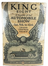 King Eight Automobile Show Grand Central Palace Detroit Michigan