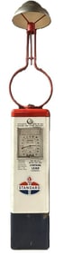 Rapidayton Standard Oil Porcelain Gas Pump w/ Station Lighter