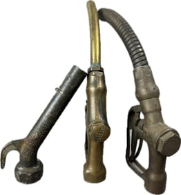 Lot 3 Brass Buckeye 800-B U16 Marked Gas Pump Nozzles