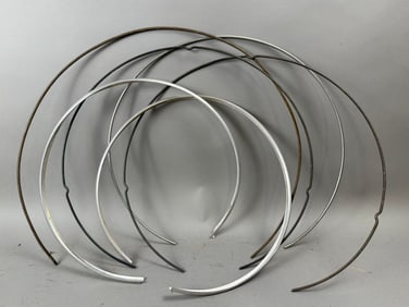 Lot 6 Snap Ring Gas Pump Globes 4 15" 2 13.5"