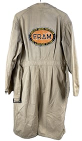 Fram Oil Filters Complete Engine Protection 50s by Perfect Jacket Size 42 Sanforized Shop Coat