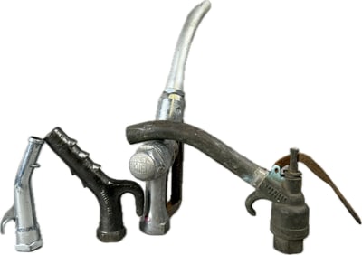 Lot 4 Antique Gas Pump Nozzles Morrison Bros Tokheim
