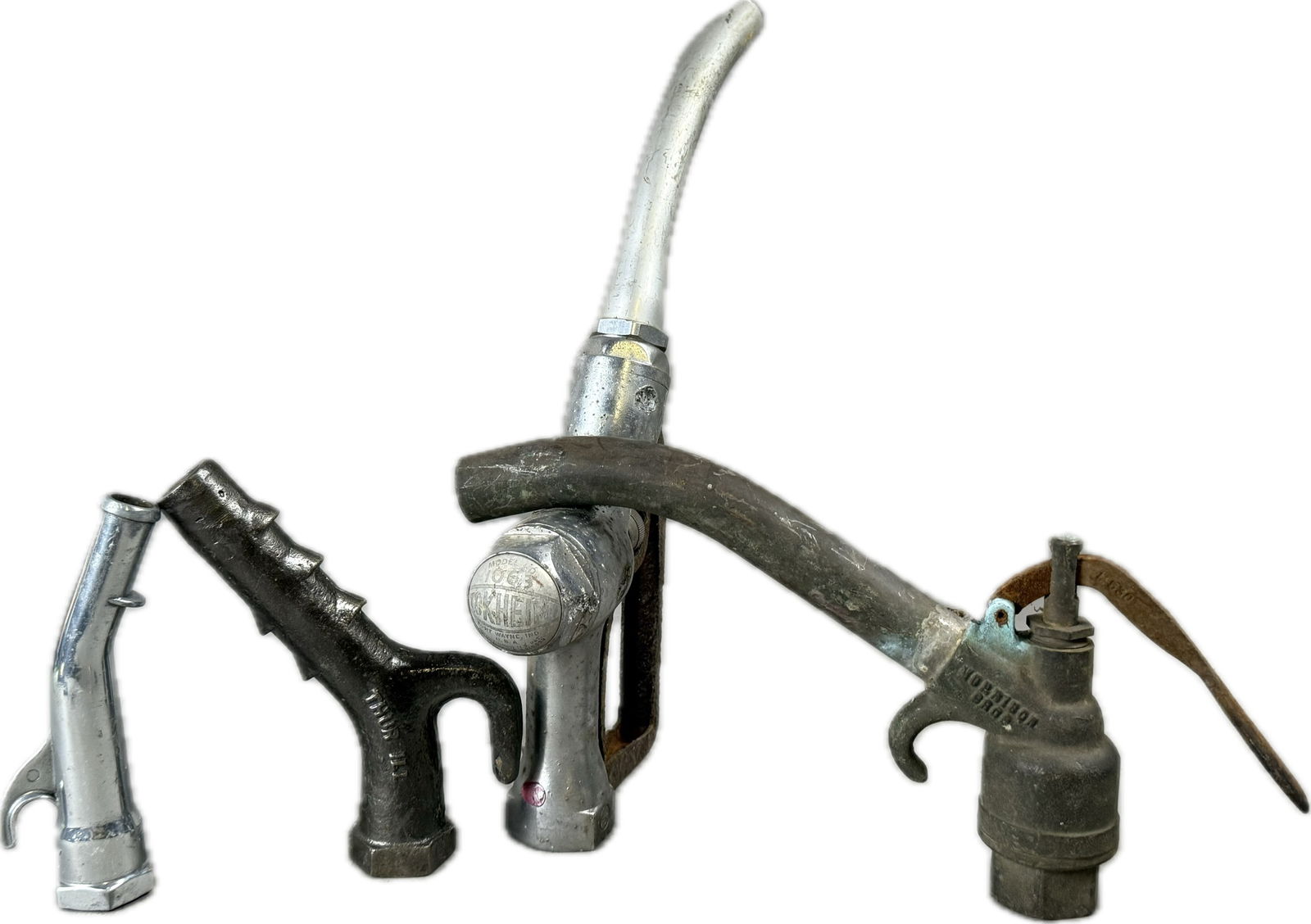 Lot 4 Antique Gas Pump Nozzles Morrison Bros Tokheim (1 of 7)