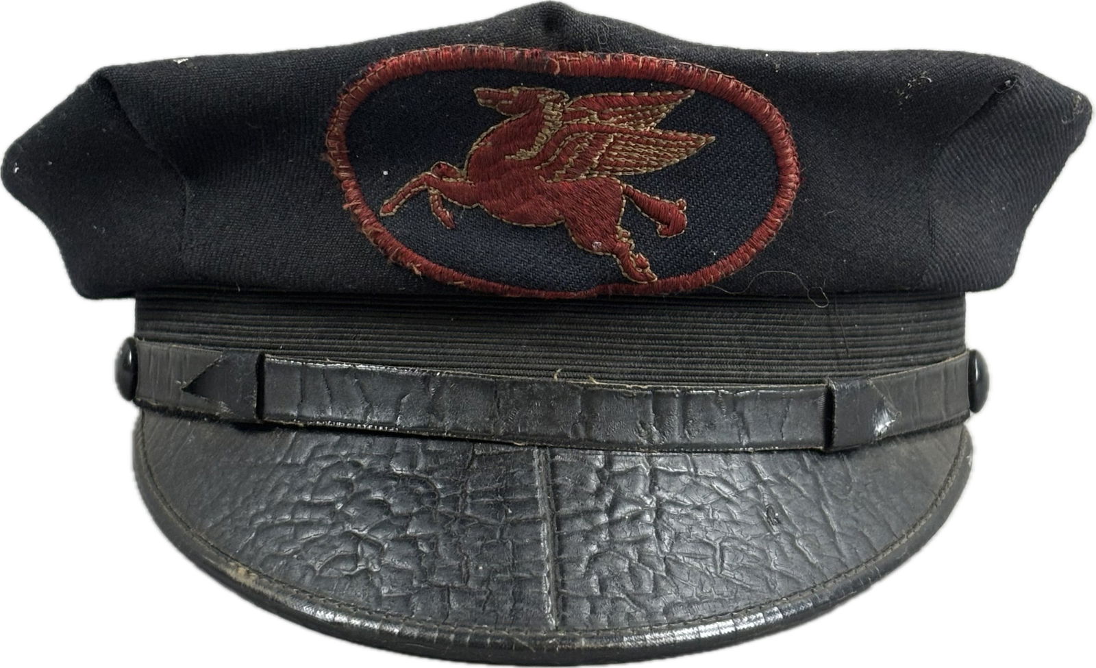 Original 1940s-50s Mobil Pegasus Service Station Attendant Hat (1 of 7)