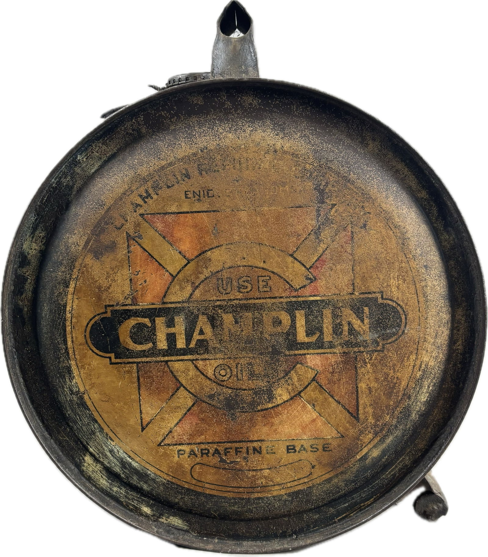 Champlin Refining 5 Gallon Motor Oil Rocker Metal Can (1 of 7)