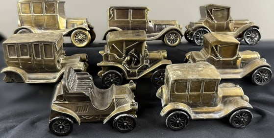 8 Cast 50s Banthrico Automotive Car Michigan Coin Banks