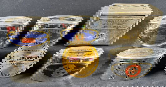 Lot 6 Michigan 30s-40s-50s Coin Banks North Branch Monroe Saginaw