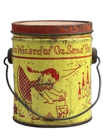 Wizard Of Oz Sand Pail Peanut Better Red Yellow Can