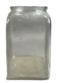 Planters Peanuts Embossed Original Glass Peanut Jar