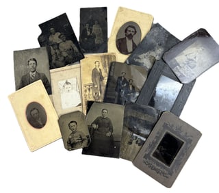 Antique 1870s-80s Original CDV & Tintype Family Photos Portraits
