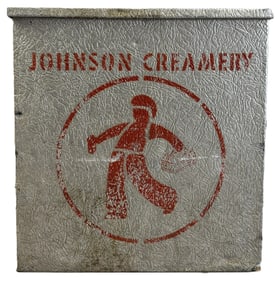 Johnson Creamery Galvanized Milke Bottle Insulated Porch Box
