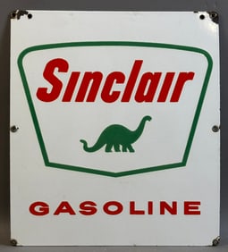 Sinclair Gasoline SSP Porcelain Gas Pump Plate
