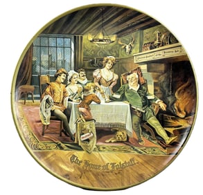Falstaff 24" Advertising Beer Bar Charger Metal Sign