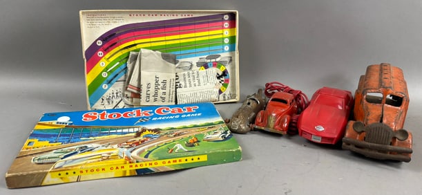Stock Car Racing Game & Cast 30s 40s 50s Steel Truck Cars 70s Corvette Phone