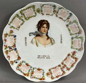 Fred J Meyer Furniture Hardware 9" Pellston Michigan Advertising Plate