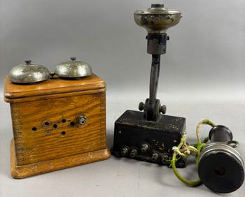 Stromberg Carlson Telephone Mfg Pat'd 1900 Hand Painted Telephone w/ Box