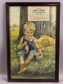 Edw J Muir Hardware & Implements DeLaval Cream Separators Advertising Poster