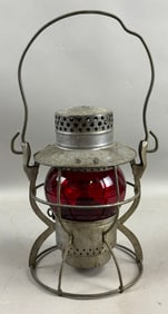 New York Central NYCS Dietz Red Ruby Glass Railroad Lantern
