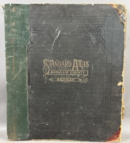 Saginaw County Michigan Standard Atlas Plat Map Book