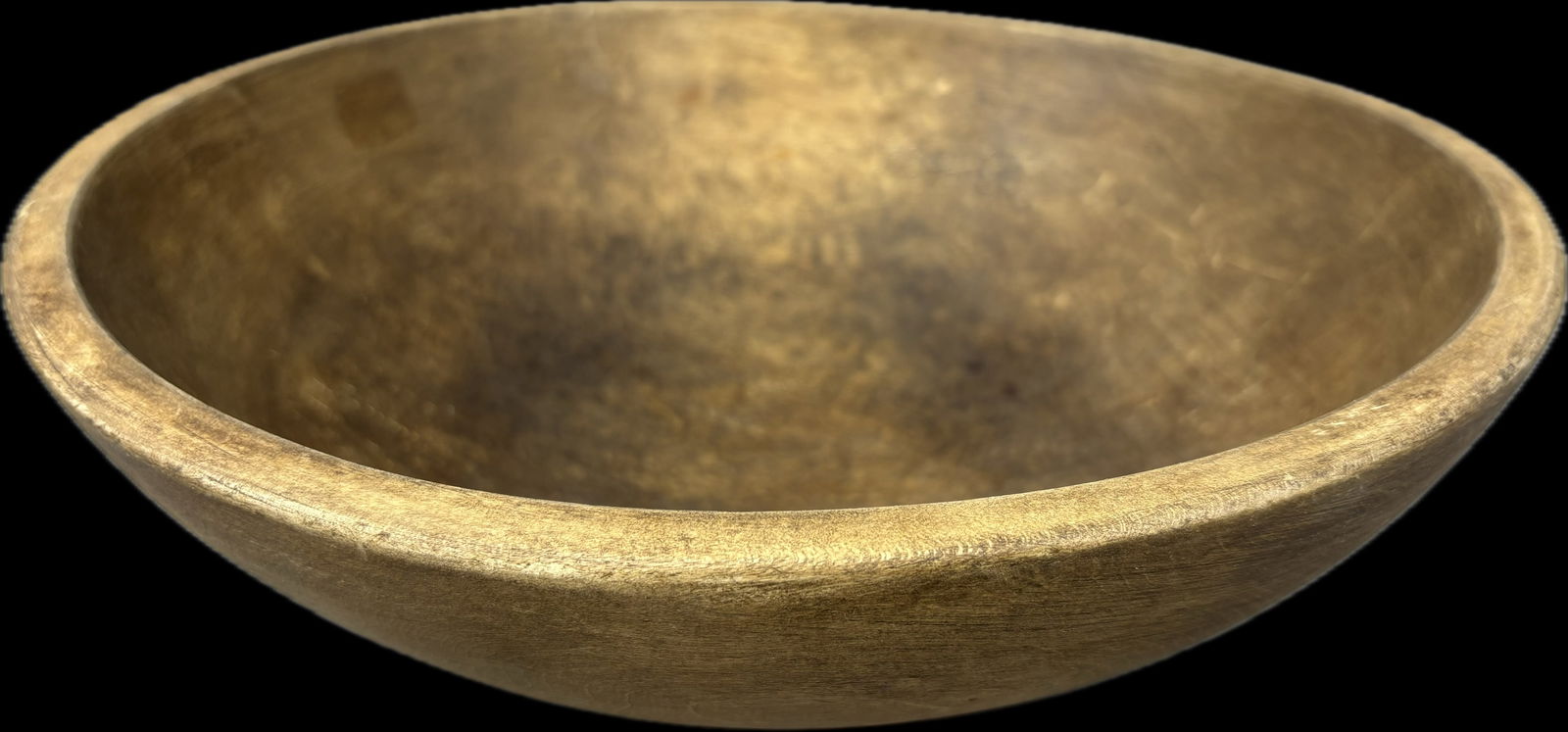 Antique Early 1900s Primitive 13" Wooden Bowl (1 of 11)