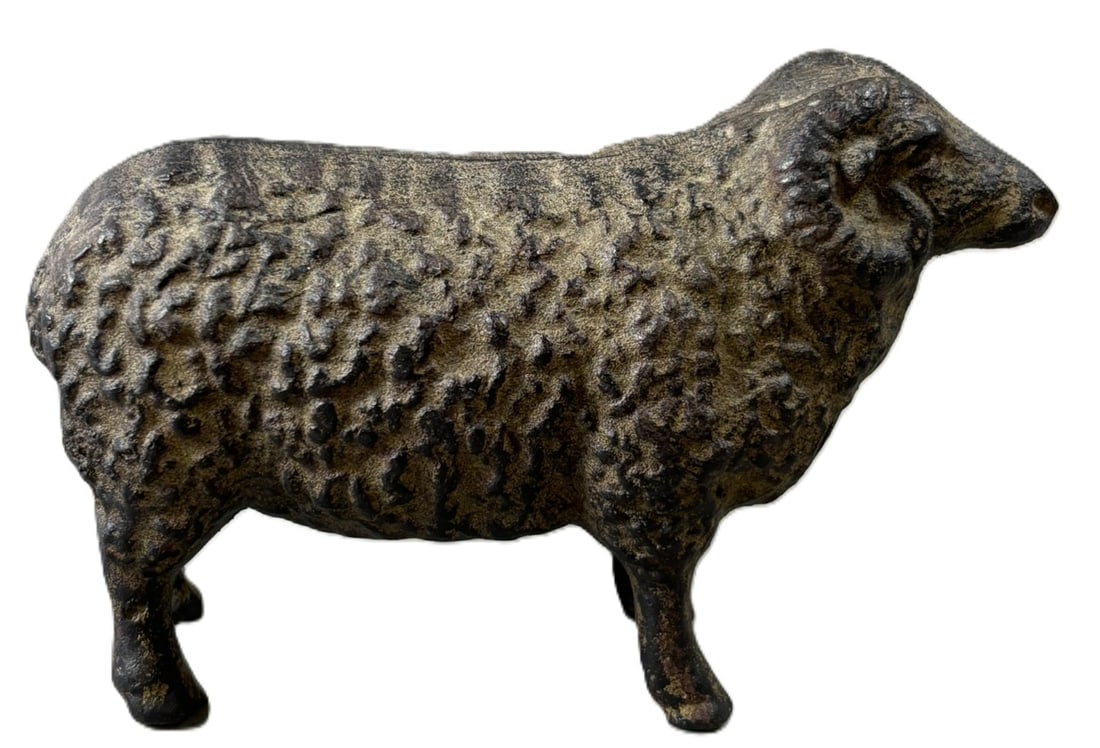 Antique Early 1900s Solid Cast Iron Sheep Farm Animal Toy (1 of 7)