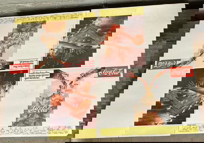 Lot 33 1960s Coca Cola Paper Advertising Basketball Player Book Covers