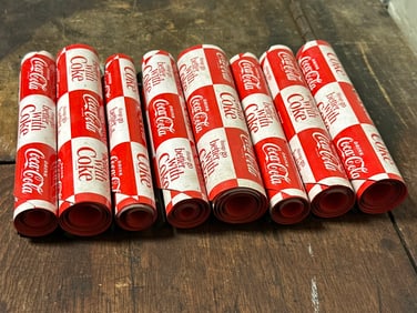 Lot 8 70s Coca Cola 3' Plastic Advertising Shelf Advertising