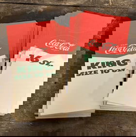 Lot 150+ Coca Cola King Size 10oz & 16oz Paper Stock Bottle Toppers