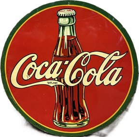 1936 Coca Cola Watermelon SST 45" Tin Advertising Sign