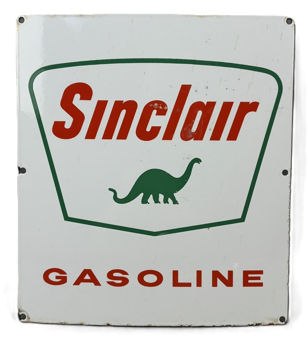 Sinclair Gasoline SSP Porcelain Gas Pump Advertising 60s Sign (1 of 9)