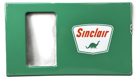 Sinclair SSP Green Porcelain Advertising Gas Pump Cover Sign
