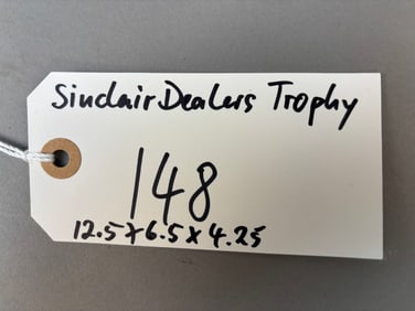 Sinclair Dealers Original Bronze Advertising Trophy