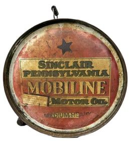 Sinclair Pennsylvania Mobiline Motor Oil Heavy Duty 5 Gallon Rocker Can