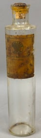 Antique Early 20s Sinclair Motor Oil Glass Sample Bottle