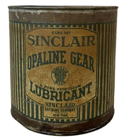 Sinclair Opaline Gear Lubricant 5 Lb Metal 1920s Can