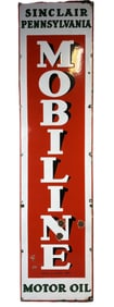 Sinclair Mobiline Motor Oils SSP Porcelain 5' Advertising Sign