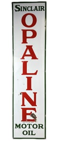 Sinclair Opaline Motor Oil SSP Porcelain 5' Advertising Sign