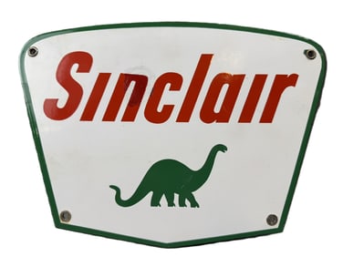 Sinclair SSP Porcelain Advertising Truck Door Advertising Sign