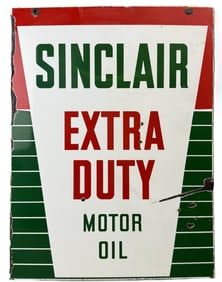 Sinclair Heavy Duty Motor Oil DSP Porcelain Hanging Sign