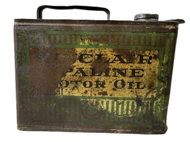 Sinclair Opaline Motor Oil Slim 1/2 Gallon Metal 1920s Can