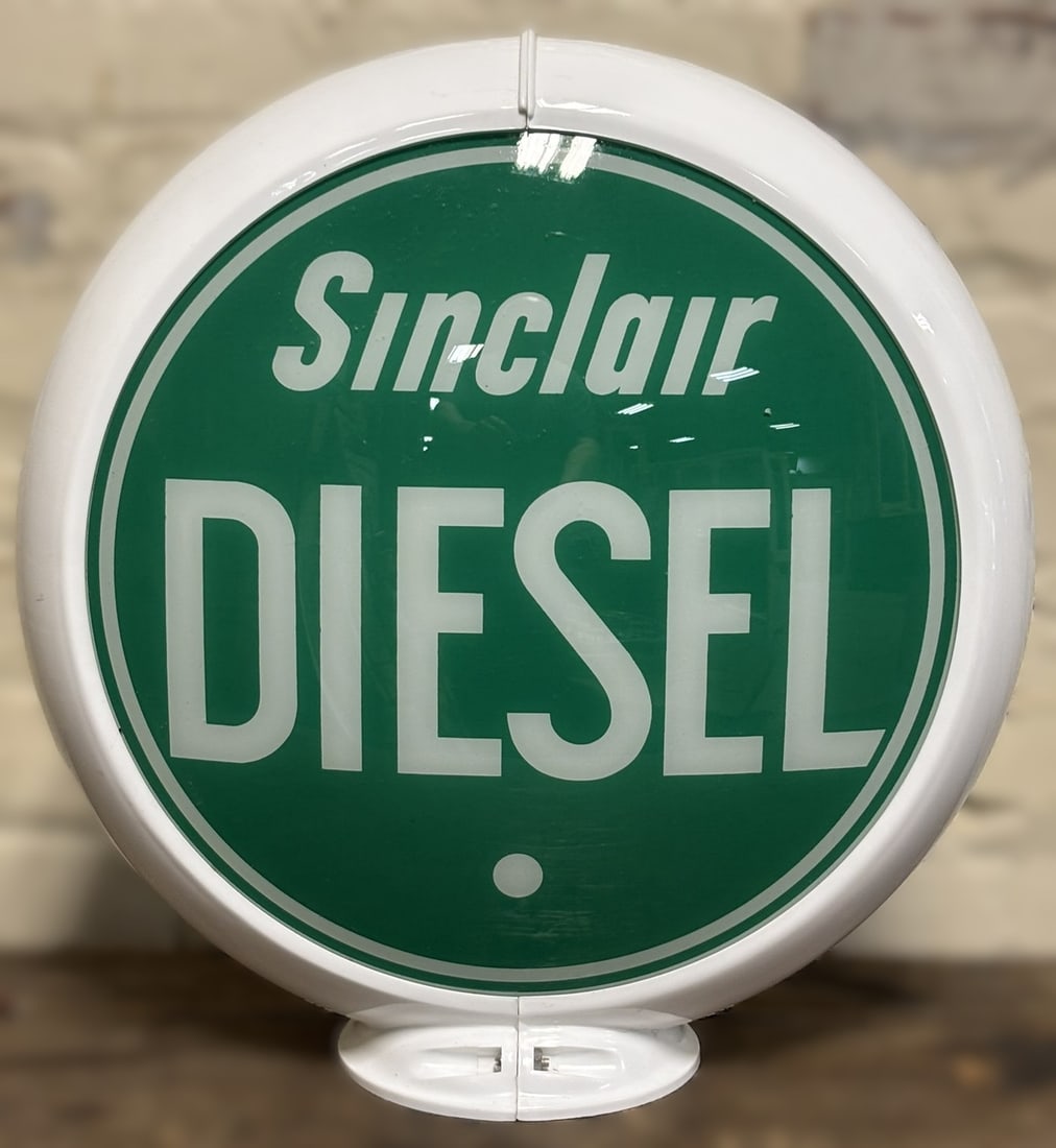 Sinclair Diesel Slanted 13.5" Gas Pump Globe w/ Capco Body (1 of 9)